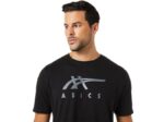 Asics playera de manga corta rayas rendimiento negra - Image 5