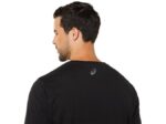 Asics playera de manga corta rayas rendimiento negra - Image 6