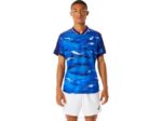 Asics playera gráfica azul para hombre Match estilo moderno