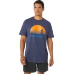 Asics playera gráfica corredor amanecer color brezo