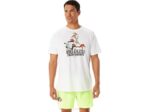 Asics playera gráfica de manga corta blanca para hombre