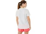 Asics playera gráfica mujer blanca estilo moderno - Image 2