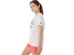 Asics playera gráfica mujer blanca estilo moderno - Image 3
