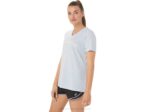 Asics playera mujer cuello V run club cielo suave - Image 3