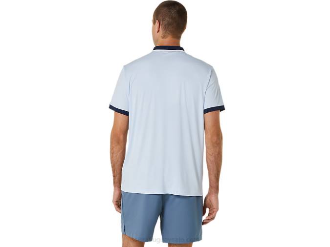 Asics polo de cancha hombre cielo suave medianoche estilo y confort - Image 2