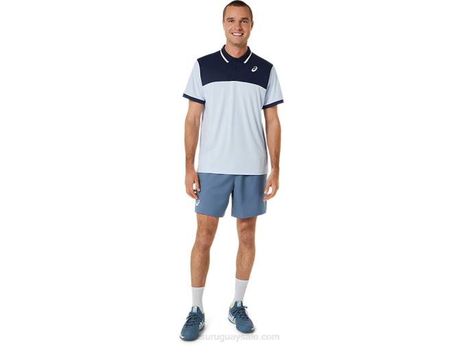 Asics polo de cancha hombre cielo suave medianoche estilo y confort - Image 5