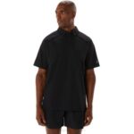 Asics polo de hombre actibreeze jacquard rendimiento negro