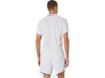 Asics Polo de Partido Hombre Blanco Brillante Estilo y Comodidad - Image 2