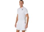 Asics Polo de Partido Hombre Blanco Brillante Estilo y Comodidad - Image 3