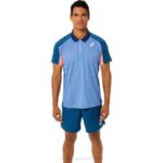 Asics polo de partido hombre índigo claro estilo y confort