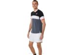 Asics polo de partido hombre negro rendimiento gris sporty - Image 3