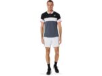 Asics polo de partido hombre negro rendimiento gris sporty - Image 5