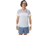 Asics polo de partido hombre violeta anochecer cielo suave elegante