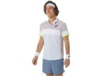 Asics polo de partido hombre violeta anochecer cielo suave elegante - Image 3