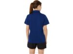 Asics polo degradado hexagonal mujer azul oscuro elegante - Image 2