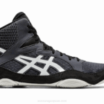 Asics portador instantánea gris y blanco estilo moderno