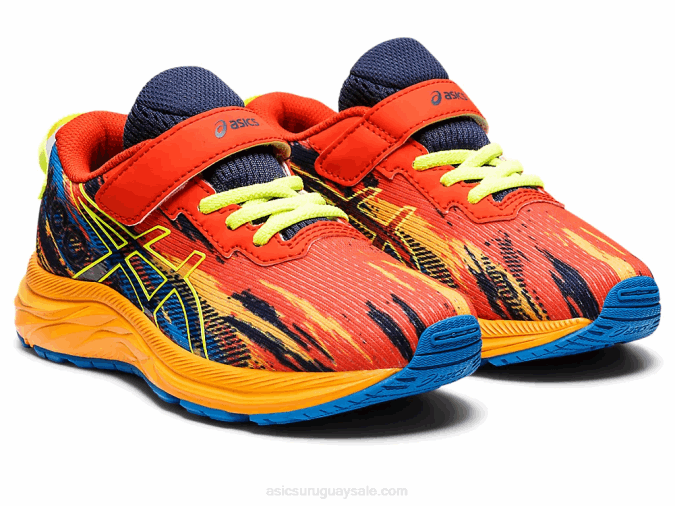 Asics Pre Noosa Tri 13 Zapatillas Niños Tomate Cherry Amarillo Seguridad - Image 2