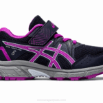 Asics pre-venture 8 calzado preescolar medianoche orquídea divertido y cómodo