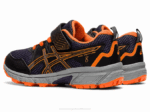 Asics pre-venture 8 zapatillas preescolar negro y naranja vibrante - Image 3