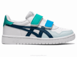 Asics preescolar blanco azul mako estilo y comodidad