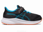 Asics preescolar patriota negro azul estilo y comodidad