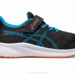 Asics preescolar patriota negro azul estilo y comodidad