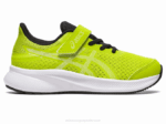 Asics preescolar patriota zapatillas ralladura lima blanco
