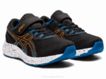 Asics preexcite 8 zapatillas preescolar negro naranja - Image 2