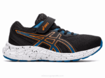 Asics preexcite 8 zapatillas preescolar negro naranja