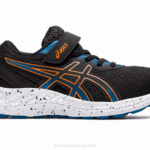 Asics preexcite 8 zapatillas preescolar negro naranja