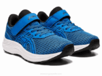 Asics preexcite 9 zapatillas preescolar azul eléctrico negro - Image 2