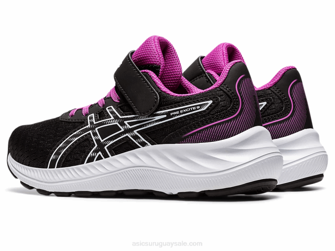 Asics preexcite 9 zapatillas preescolar negro suave estilo y confort - Image 3