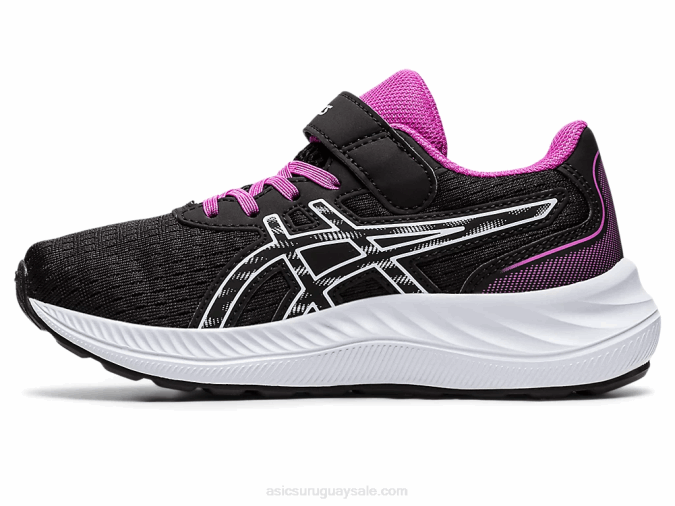 Asics preexcite 9 zapatillas preescolar negro suave estilo y confort - Image 4