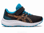 Asics preexcite 9 zapatillas preschool melocotón negro para niños
