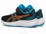Asics preexcite 9 zapatillas preschool melocotón negro para niños - Image 3