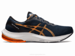 Asics pulso de gel 13 zapatillas azul francés naranja impactante
