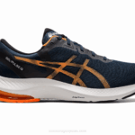 Asics pulso de gel 13 zapatillas azul francés naranja impactante