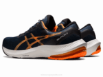 Asics pulso de gel 13 zapatillas azul francés naranja impactante - Image 3