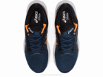 Asics pulso de gel 13 zapatillas azul francés naranja impactante - Image 6