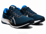 Asics Pulso de Gel 13 Zapatillas Azul Francés y Blanco - Image 2