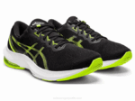 Asics pulso de gel 13 zapatillas negro verde peligro rendimiento alto - Image 2
