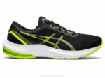 Asics pulso de gel 13 zapatillas negro verde peligro rendimiento alto