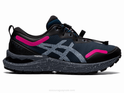 Asics punzón gel-cumulus 23 zapatillas azul francés rosa rave