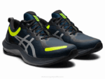 Asics Punzón Gel Pulse 13 Zapatillas Azul Francés Amarillo Seguridad - Image 2