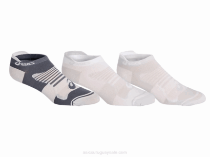 Asics Quick Lyte Plus Mujeres Paquete de 3 Blanco Brillante y Negro