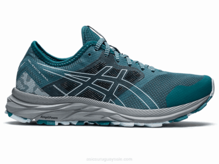Asics Rastro de Excitación Gel Zapatillas Pino Brumoso Cielo Suave