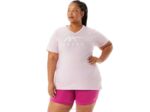 Asics rayas de mujer cuello en v color rosa estilo moderno