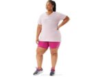 Asics rayas de mujer cuello en v color rosa estilo moderno - Image 3