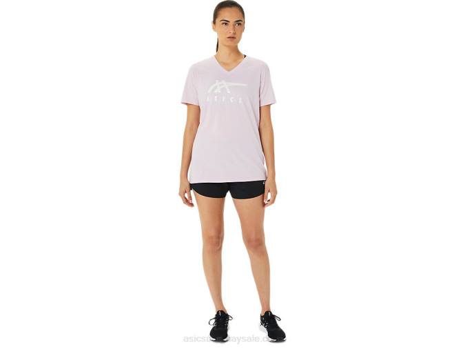 Asics rayas de mujer cuello en v color rosa estilo moderno - Image 9