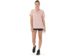 Asics rayas de mujer cuello en v rosa helada estilo moderno - Image 5